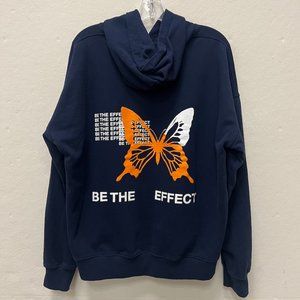 The Mayfair Group Be the Effect Hoodie Sweatshirt in Navy Blue - One Size
